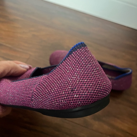 Rothy's Mulberry Glitter and Blue Slip-On loafer-Size 13 - Picture 5 of 9